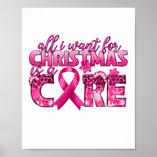 Alles wat ik voor Kerstmis wil is een echte borstk Poster