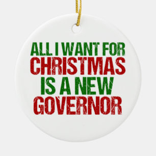 Alles wat ik voor Kerstmis wil is een nieuwe gouve Keramisch Ornament