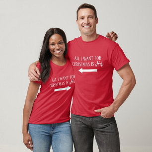 Alles wat ik voor Kerstmis wil is haar Vakantie T-shirt