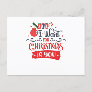 Alles wat ik voor Kerstmis wil is jou Briefkaart
