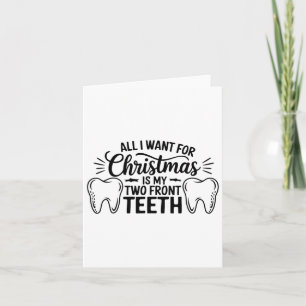 Alles wat ik voor Kerstmis wil is mijn twee voorst Kaart