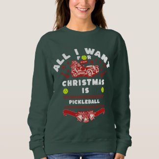 Alles wat ik voor Kerstmis wil is Pickleball Ugly Trui