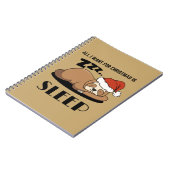 Alles wat ik voor Kerstmis wil is Slaap, Slapende  Notitieboek (Linkerzijde)