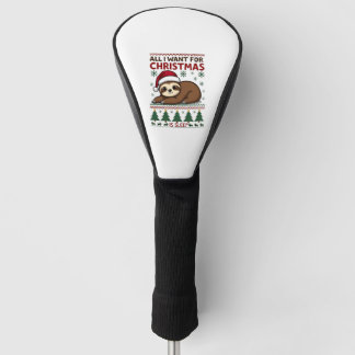 Alles wat ik voor Kerstmis wil is Slapen - Grappig Golfheadcover