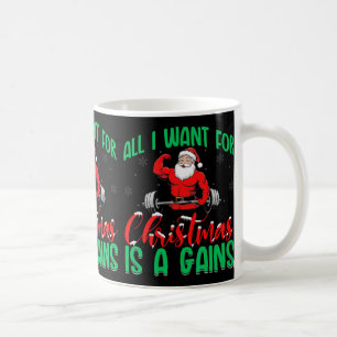 Alles wat ik voor Kerstmis wil is spiergroei Bodyb Koffiemok
