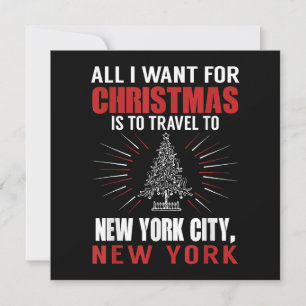 Alles wat ik voor Kerstmis wil reizen naar New Yor Kaart