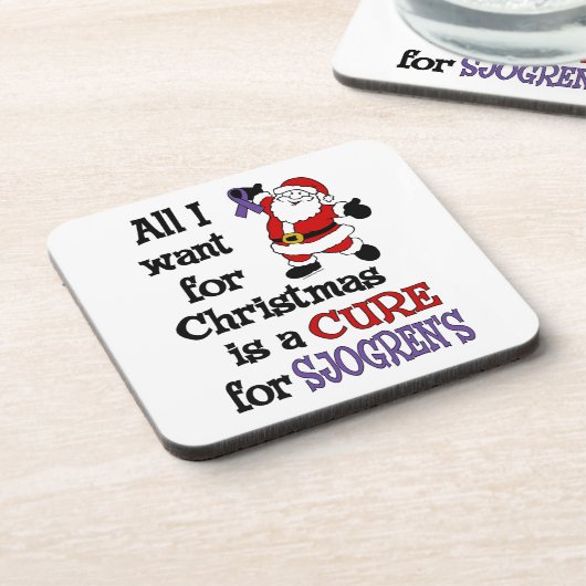 Alles wat ik voor Kerstmis wil...Sjogren's Drankjes Onderzetter (Linkerzijde)