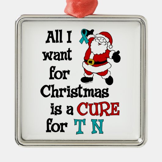 Alles wat ik voor Kerstmis wil...TN Metalen Ornament (Voorkant)