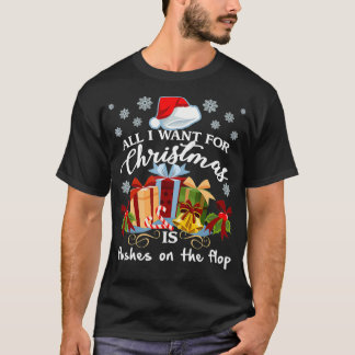 Alles wat ik voor Kerstmis wil, zijn fluit op de v T-shirt
