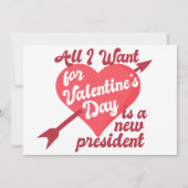 Alles wat ik voor Valentijnsdag wil is een Nieuwe  Feestdagenkaart (Voorkant)