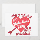 Alles wat ik voor Valentijnsdag wil is een Nieuwe  Feestdagenkaart (Voorkant / Achterkant)