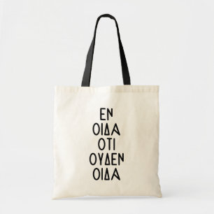 Alles wat ik weet is dat ik niets weet - Socrates  Tote Bag