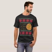 Alles wat ik wil is Pizza Ugly Kerstmis Sweater T-shirt (Voorkant volledig)