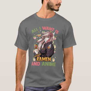 Alles wat ik wil is Ramen and Anime - Kawaii Cute  T-shirt