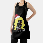 Alles wat ik wil kerst dolly pruik schort (Insitu)