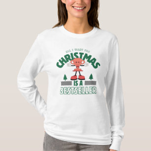 Alles wat ik wil voor kerst Grappig Auteur T-shirt