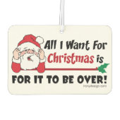 Alles wat ik wil voor kerstcadeaudesign luchtverfrisser (Achterkant)