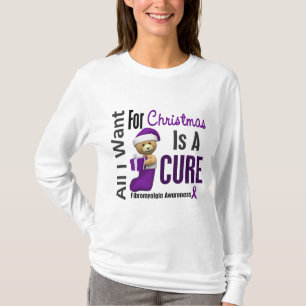 Alles wat ik wil voor Kerstmis Fibromyalgia T-shirt