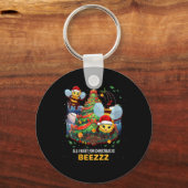 Alles wat ik wil voor Kerstmis is Beezz Honey Bee Sleutelhanger (Voorkant)
