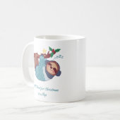 Alles wat ik wil voor Kerstmis is een Nap Sloth Koffiemok (Voorkant links)