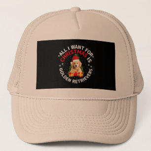 Alles wat ik wil voor Kerstmis is golden retriever Trucker Pet