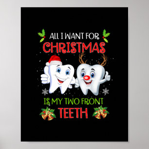 Alles wat ik wil voor Kerstmis is mijn twee tanden Poster