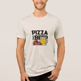 Alles wat ik wil voor Kerstmis is … Pizza en bier Tri-Blend Shirt