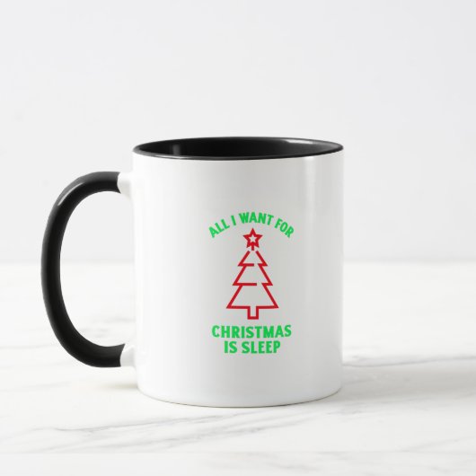 Alles wat ik wil voor kerstmis is slaap mok (Links)