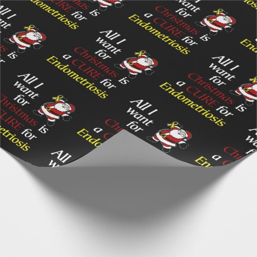 Alles wat ik wil voor Kerstmis/Kerstman.. Endometr Cadeaupapier (Hoek)