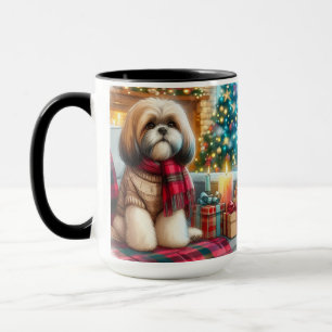Alles wat ik wil voor Kerstmis Shih Tzu Coffee Mok