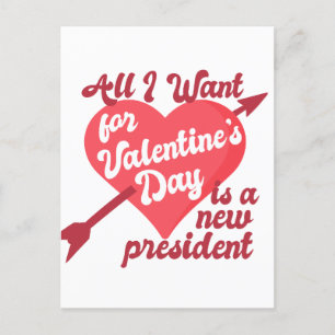 Alles wat ik wil voor Valentijnsdag is een nieuw P Briefkaart