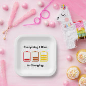 Alles wat ik zelf in rekening breng papieren bordje (Feest)