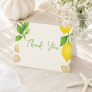 Alles wat ik zie is liefde Kust Lemon Gele Kunst Bedankkaart
