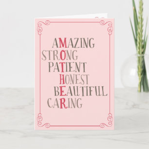 Alles wat je blij Moederdag Kaart