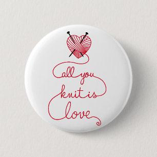Alles wat je breekt is liefde met een hartvormig r ronde button 5,7 cm