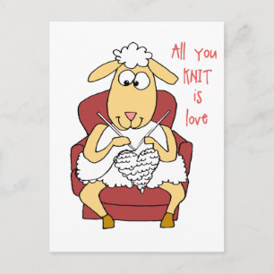Alles wat je breit is liefde briefkaart