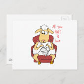 Alles wat je breit is liefde briefkaart (Voorkant / Achterkant)