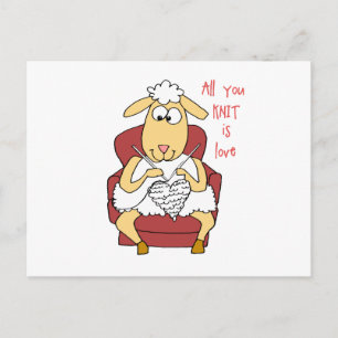 Alles wat je breit is liefde briefkaart