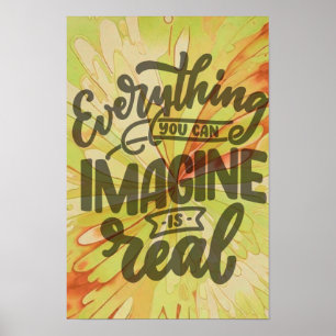 Alles wat je je kunt voorstellen is echt, Zelf Lie Poster
