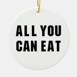 ALLES WAT JE KUNT ETEN KERAMISCH ORNAMENT