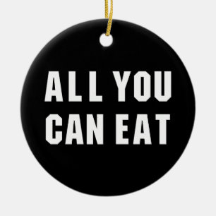 ALLES WAT JE KUNT ETEN KERAMISCH ORNAMENT