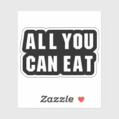 ALLES WAT JE KUNT ETEN STICKER (Vel)