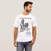 Alles wat je kunt zijn... een laboratoriumrat t-shirt (Voorkant volledig)