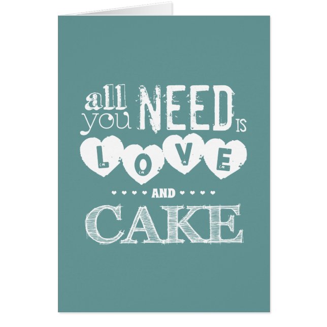 Alles wat je nodig hebt is liefde en Cake (Voorkant)