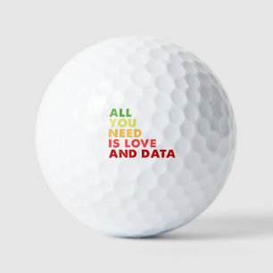 Alles wat je nodig hebt is liefde en data leraar golfballen