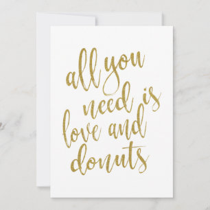 Alles wat je nodig hebt is liefde en donuteert bet