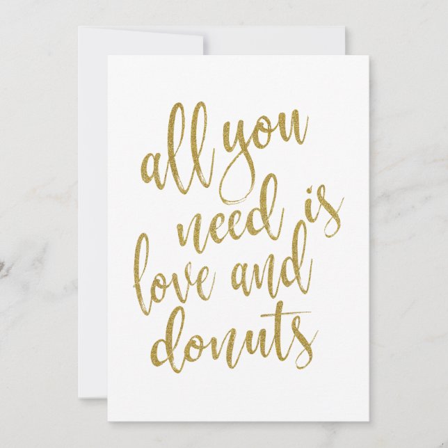 Alles wat je nodig hebt is liefde en donuts betaal (Voorkant)
