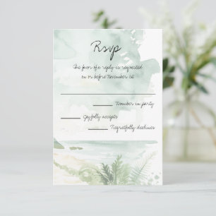 Alles wat je nodig hebt is liefde en het strand br RSVP kaartje
