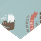 Alles wat je nodig hebt is liefde en koffie - eekh tafelkleed (Gekanteld)