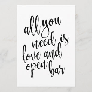Alles wat je nodig hebt is liefde en open bar beta kaart